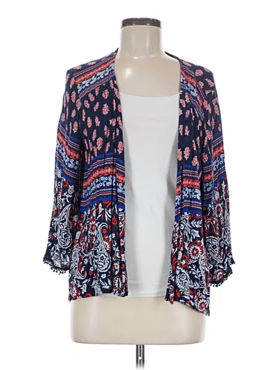 Pre-owned Xhilaration Kimono In Blue