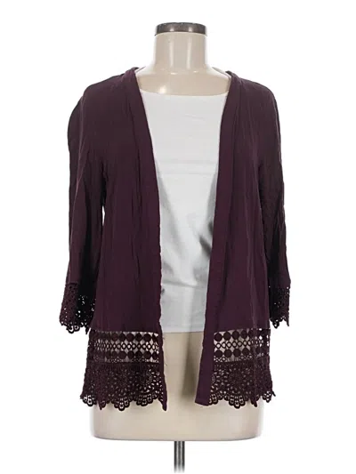 Pre-owned Xhilaration Kimono In Burgundy