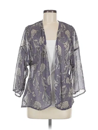 Pre-owned Xhilaration Kimono In Gray