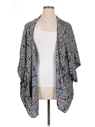 Pre-owned Xhilaration Kimono In Gray