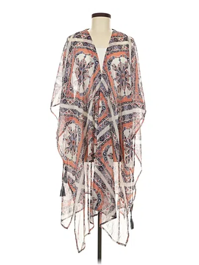 Pre-owned Xhilaration Kimono In Ivory