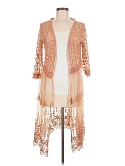 Pre-owned Xhilaration Kimono In Orange