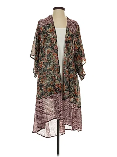 Pre-owned Xhilaration Kimono In Purple