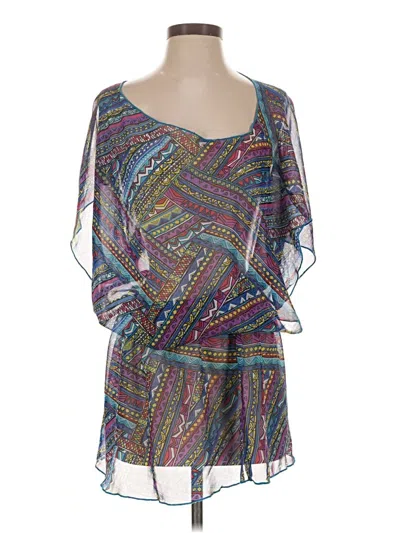 Pre-owned Xhilaration Kimono In Teal