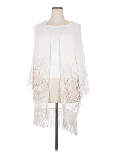Pre-owned Xhilaration Kimono In White