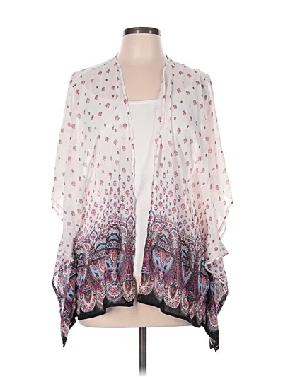 Pre-owned Xhilaration Kimono In White