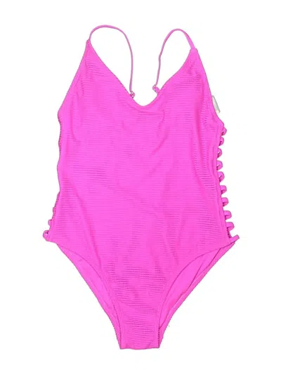 Pre-owned Xhilaration One Piece Swimsuit In Pink