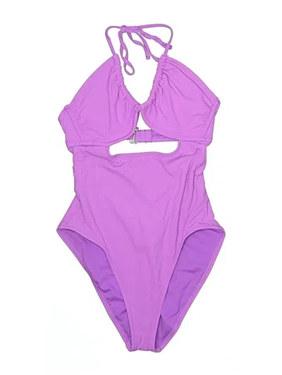 Pre-owned Xhilaration One Piece Swimsuit In Purple