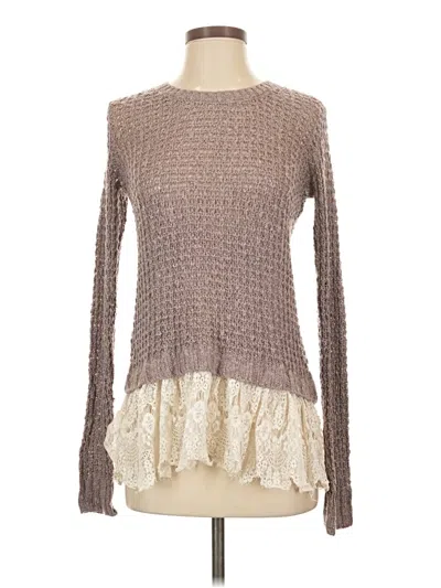 Pre-owned Xhilaration Pullover Sweater In Brown