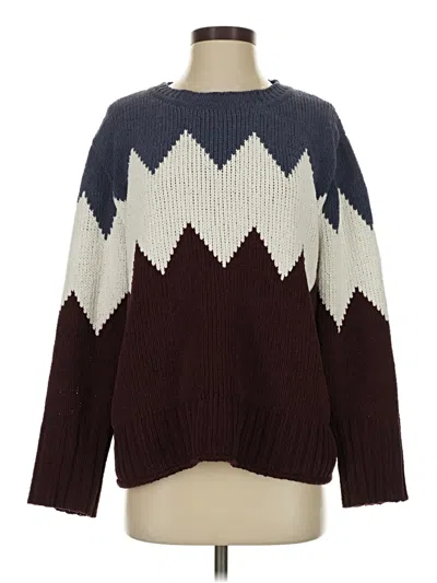 Pre-owned Xhilaration Pullover Sweater In Burgundy