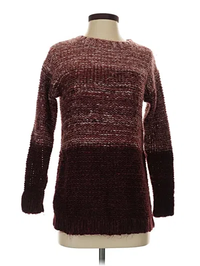 Pre-owned Xhilaration Pullover Sweater In Burgundy