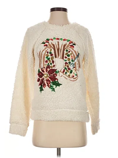 Pre-owned Xhilaration Pullover Sweater In Ivory