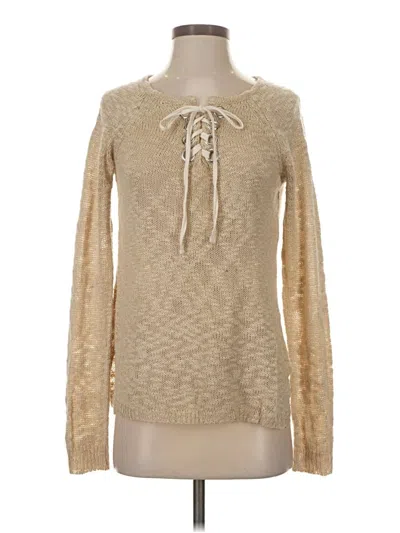 Pre-owned Xhilaration Pullover Sweater In Tan