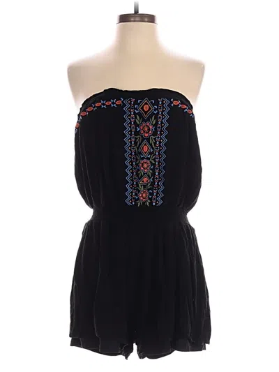 Pre-owned Xhilaration Romper In Black