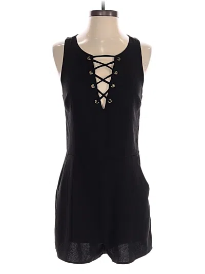 Pre-owned Xhilaration Romper In Black