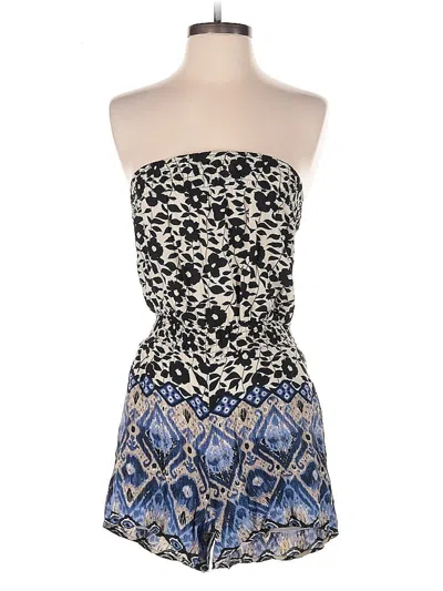 Pre-owned Xhilaration Romper In Blue