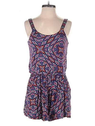 Pre-owned Xhilaration Romper In Blue