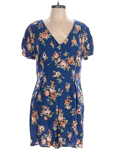 Pre-owned Xhilaration Romper In Blue