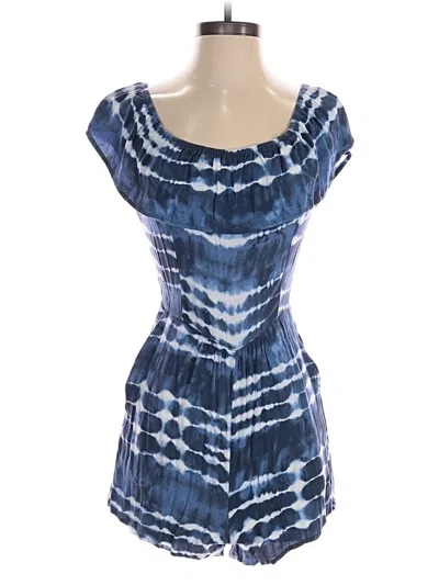 Pre-owned Xhilaration Romper In Blue