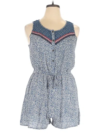 Pre-owned Xhilaration Romper In Blue