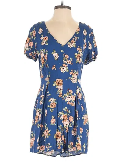 Pre-owned Xhilaration Romper In Blue