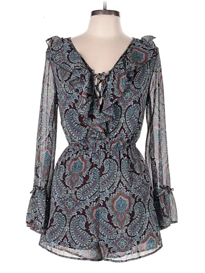 Pre-owned Xhilaration Romper In Blue