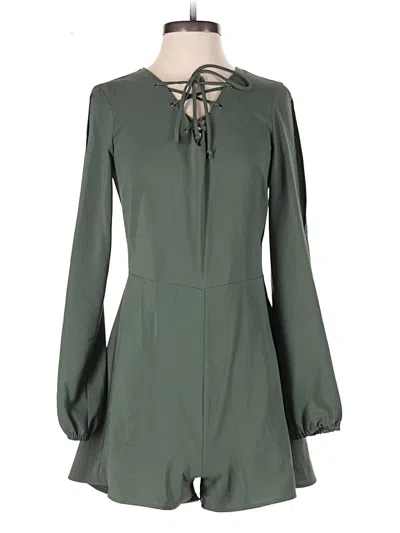 Pre-owned Xhilaration Romper In Green
