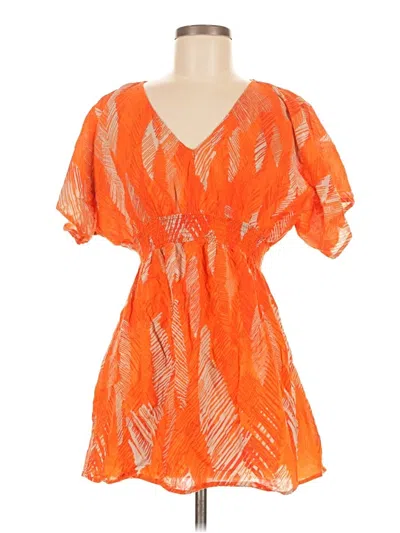 Pre-owned Xhilaration Romper In Orange