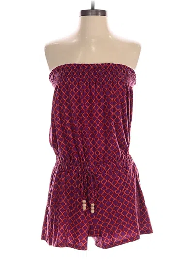 Pre-owned Xhilaration Romper In Red