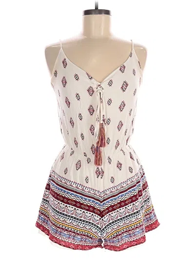 Pre-owned Xhilaration Romper In Red