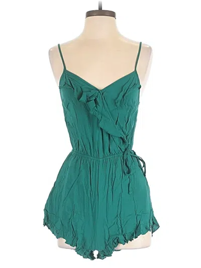 Pre-owned Xhilaration Romper In Teal