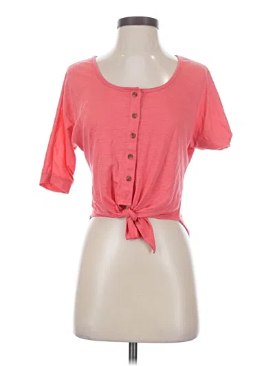 Pre-owned Xhilaration Short Sleeve T-shirt In Pink