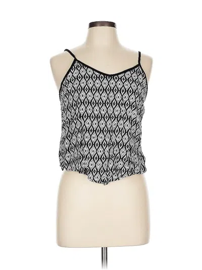 Pre-owned Xhilaration Sleeveless Blouse In Black