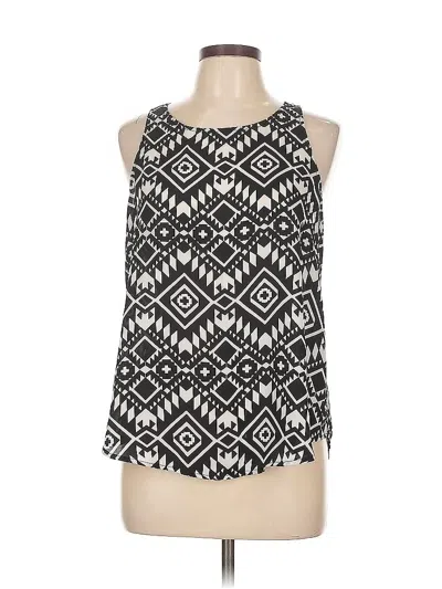 Pre-owned Xhilaration Sleeveless Blouse In Black