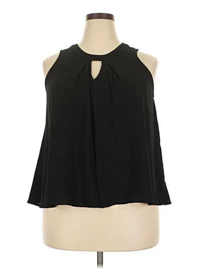 Pre-owned Xhilaration Sleeveless Blouse In Black