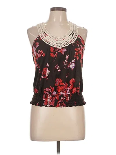 Pre-owned Xhilaration Sleeveless Blouse In Black