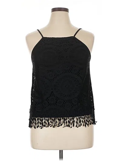 Pre-owned Xhilaration Sleeveless Blouse In Black