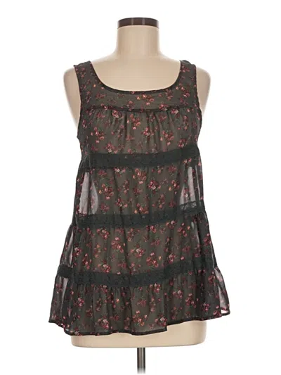 Pre-owned Xhilaration Sleeveless Blouse In Black