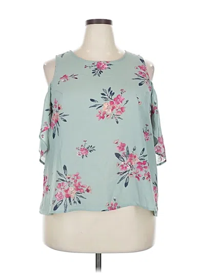Pre-owned Xhilaration Sleeveless Blouse In Blue