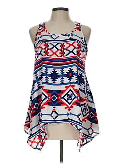 Pre-owned Xhilaration Sleeveless Blouse In Blue