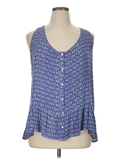 Pre-owned Xhilaration Sleeveless Blouse In Blue