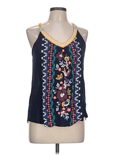 Pre-owned Xhilaration Sleeveless Blouse In Blue