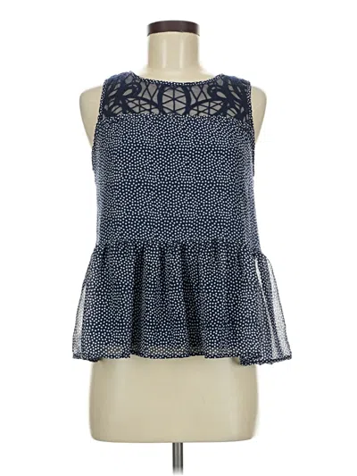 Pre-owned Xhilaration Sleeveless Blouse In Blue
