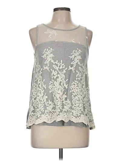 Pre-owned Xhilaration Sleeveless Blouse In Gray