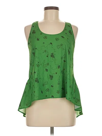 Pre-owned Xhilaration Sleeveless Blouse In Green