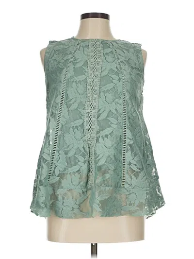 Pre-owned Xhilaration Sleeveless Blouse In Green
