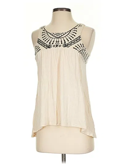 Pre-owned Xhilaration Sleeveless Blouse In Ivory