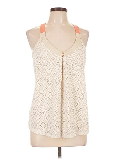 Pre-owned Xhilaration Sleeveless Blouse In Ivory
