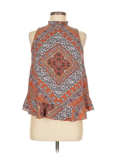 Pre-owned Xhilaration Sleeveless Blouse In Orange