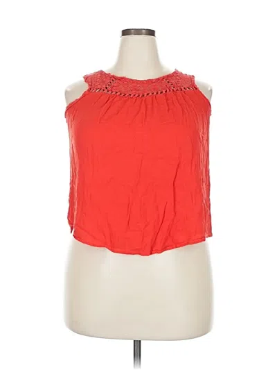 Pre-owned Xhilaration Sleeveless Blouse In Orange